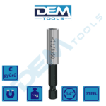 Mágneses hosszabbító adapter C gyűrűvel behajtóhegyekhez Acél