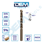 HSS-Co kobalt hengeres szárú fémcsigafúró