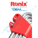 Imbuszkulcs készlet Torx, hosszú, 9 részes,  gömbvégű (T10-T50)