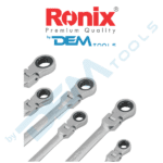 Racsnis csillag-villáskulcs, csuklós CRV 8-17 mm