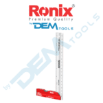 Aluminium derékszög libellával, 205x100x10 mm