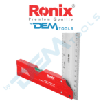 Aluminium derékszög libellával, 260x155x12 mm