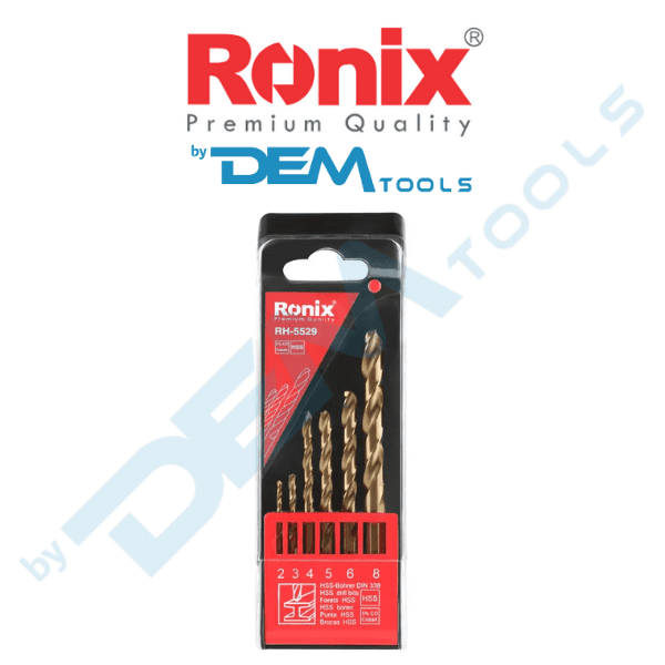 Kobaltos fémcsigafúró készlet HSS-CO5% DIN338